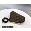 Fendi First Small Jacquard Fabric Bag Black 2021