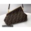 Fendi First Small Jacquard Fabric Bag Coffee 2021