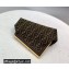Fendi First Small Jacquard Fabric Bag Coffee 2021
