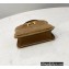 Fendi Nano Peekaboo Bag Charm Sheepskin Brown 2021