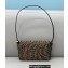 Fendi Mini Baguette 1997 Bag Brown Jacquard Fabric FF Vertigo Graphic Print 2021