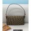 Fendi Medium Baguette 1997 Bag Brown Jacquard Fabric FF Vertigo Graphic Print 2021