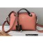 Fendi FF Motif Handle Leather By The Way Mini Boston Bag Pink
