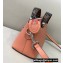 Fendi FF Motif Handle Leather By The Way Mini Boston Bag Pink
