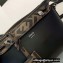 Fendi FF Motif Handle Leather By The Way Mini Boston Bag Black