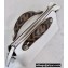 Fendi FF Motif Handle Leather By The Way Mini Boston Bag White