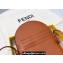 Fendi Leather and Suede 12 PRO PHONE HOLDER Pouch Bag Brown 2021