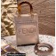 Fendi Leather Mini Sunshine Shopper Bag Light Pink 2021