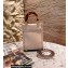 Fendi Leather Mini Sunshine Shopper Bag Light Pink 2021