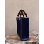 Fendi Technical Mesh FF Fabric Mini Sunshine Shopper Bag Dark Blue 2021