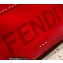 Fendi Leather Sunshine Medium Shopper Tote Bag Red 2021