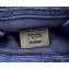 Fendi Technical Mesh FF Fabric Mini Sunshine Shopper Bag Dark Blue 2021