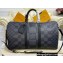 Louis Vuitton Keepall Bandoulière 50 Bag N50016 Gray Damier Graphite Canvas