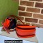 Gucci leather Mini top handle bag with Bamboo 686864 Red 2021
