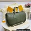 Louis Vuitton Keepall Bandoulière 50 Bag Monogram Seal Leather M57963 Khaki Green