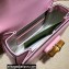 Gucci leather Mini top handle bag with Bamboo 686864 Pink 2021