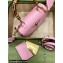 Gucci leather Small top handle bag with Bamboo 675797 Pink 2021