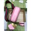 Gucci leather Small top handle bag with Bamboo 675797 Pink 2021