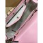 Gucci leather Small top handle bag with Bamboo 675797 Pink 2021