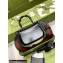 Gucci leather Small top handle bag with Bamboo 675797 Black 2021