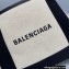 Balenciaga Navy XS Cabas Tote Bag in Cotton Canvas and Calfskin Black/Light Beige 2021