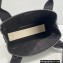 Balenciaga Navy XS Cabas Tote Bag in Cotton Canvas and Calfskin Black/Light Beige 2021