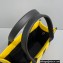 Balenciaga Hardware Small Tote Bag With Strap in Cotton Canvas Black/Yellow 2021