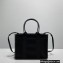 Balenciaga Hardware Small Tote Bag With Strap in Cotton Canvas Black 2021