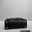Balenciaga Hardware Small Tote Bag With Strap in Cotton Canvas Black 2021