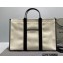 Balenciaga Hardware Large Tote Bag in Cotton Canvas Black/Light Beige 2021