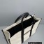 Balenciaga Hardware Large Tote Bag in Cotton Canvas Black/Light Beige 2021