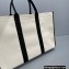 Balenciaga Hardware Large Tote Bag in Cotton Canvas Black/Light Beige 2021