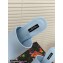 Dolce & Gabbana Heel 9cm Leather Down-padded Mules Sky Blue with DG Pop Heel 2021
