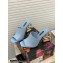 Dolce & Gabbana Heel 9cm Leather Down-padded Mules Sky Blue with DG Pop Heel 2021