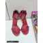 Dolce & Gabbana Heel 10.5cm Patent Leather Sandals Leopard-print Red 2021