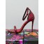 Dolce & Gabbana Heel 10.5cm Patent Leather Sandals Leopard-print Red 2021