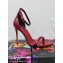 Dolce & Gabbana Heel 10.5cm Patent Leather Sandals Leopard-print Red 2021