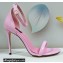 Dolce & Gabbana Heel 10.5cm Patent Leather Sandals Pink 2021