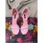 Dolce & Gabbana Heel 10.5cm Patent Leather Sandals Pink 2021
