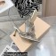 Mach & Mach Heel 6.5cm Double Bow Mules PVC Silver 2021