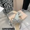 Mach & Mach Heel 6.5cm Double Bow Mules PVC Silver 2021