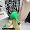 Mach & Mach Heel 6.5cm Double Bow Mules PVC Green 2021