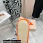 Mach & Mach Heel 6.5cm Double Bow Mules PVC Orange 2021