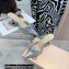 Mach & Mach Heel 6.5cm Double Bow Mules Iridescent Leather Silver 2021