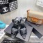 Saint Laurent Heel 10.5cm Pleated Leather Sandals Black 2021