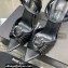 Saint Laurent Heel 10.5cm Pleated Leather Sandals Black 2021