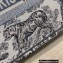 Dior Small Book Tote Bag in Toile de Jouy Embroidery Blue Gradient 2021