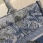Dior Small Book Tote Bag in Toile de Jouy Embroidery Blue Gradient 2021