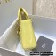 Lady Dior Micro Bag in Patent Cannage Calfskin Pale Yellow 2021