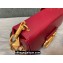 Valentino Stud Sign Grainy Calfskin Shoulder Bag Red 2022